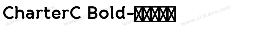 CharterC Bold字体转换